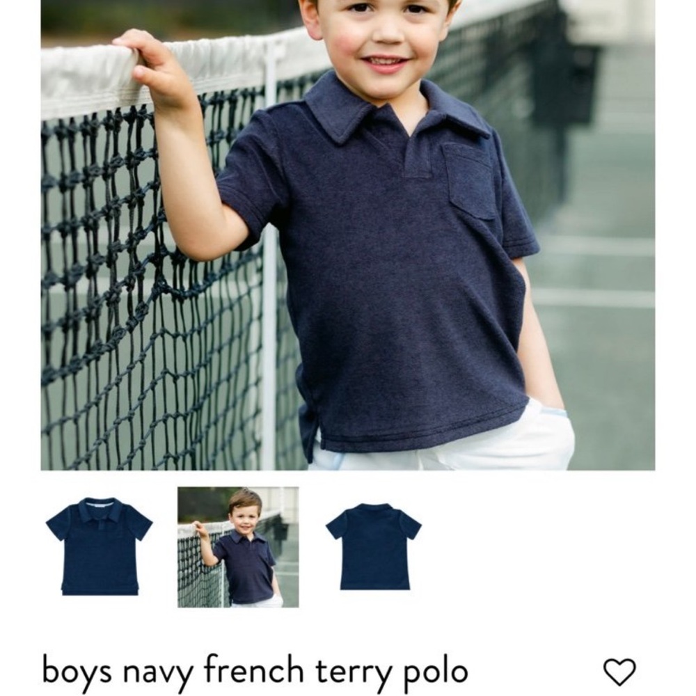 Classic Navy Polo for Kids